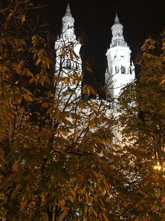Apto Con Vistas A La Catedral Y Aire Acondicionado Логроньо Екстериор снимка